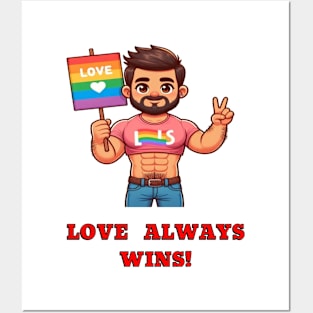 Love always wins Posters and Art